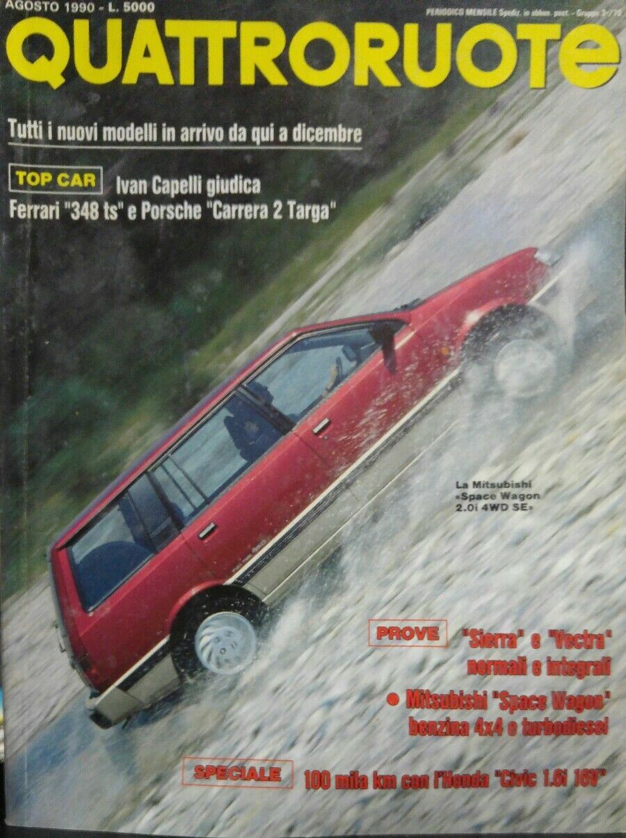 QUATTRORUOTE AGOSTO 1990