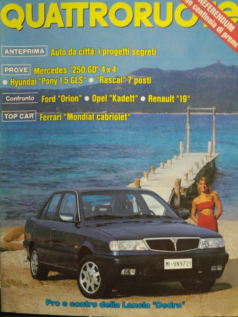 QUATTRORUOTE MAGGIO 1989