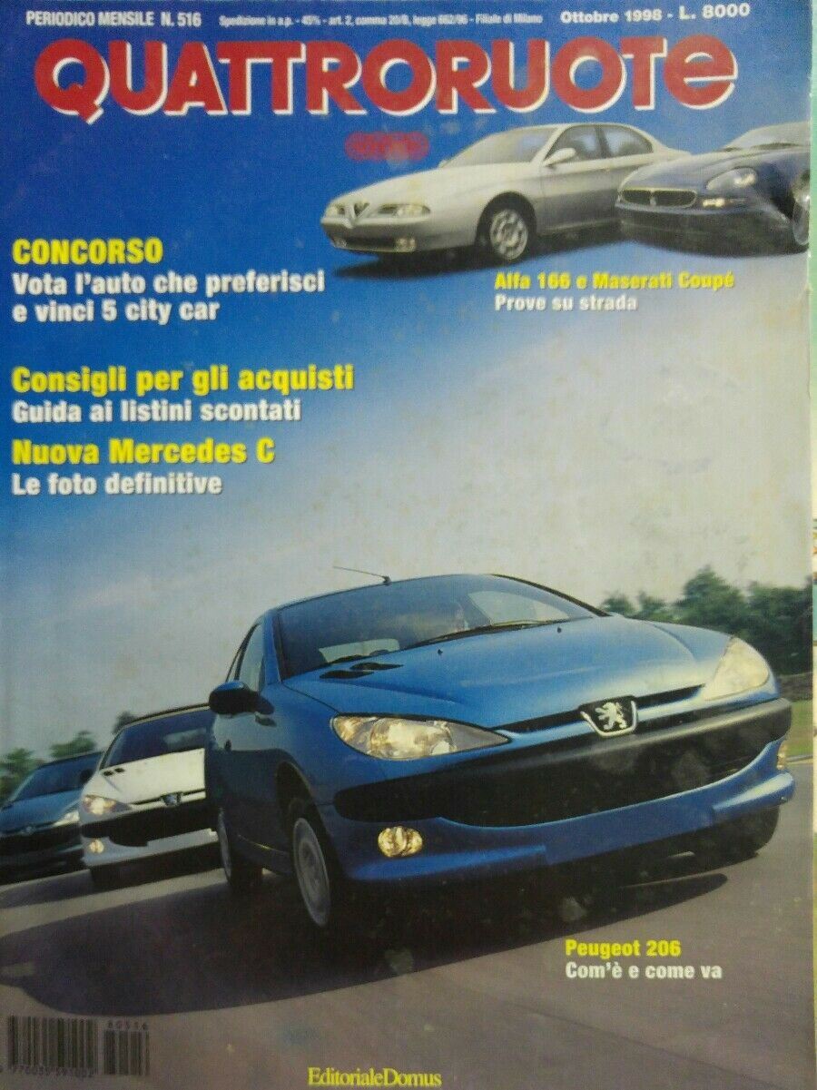 QUATTRORUOTE OTTOBRE 1998