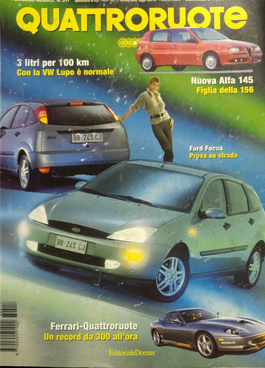 QUATTRORUOTE NOVEMBRE 1998