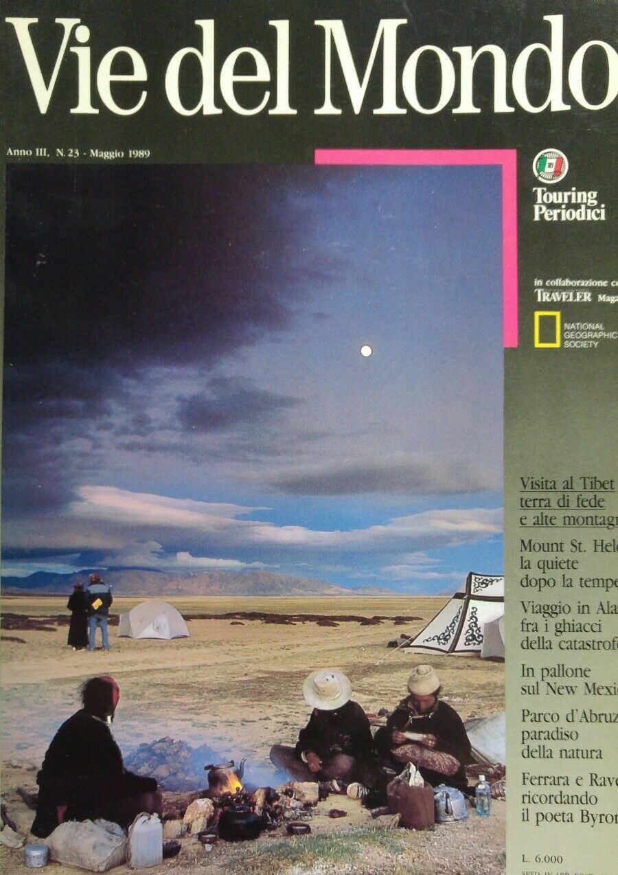 VIE DEL MONDO MAGGIO 1989 TIBET ALASKA NEW MEXICO ABRUZZO FERRARA RAVENNA