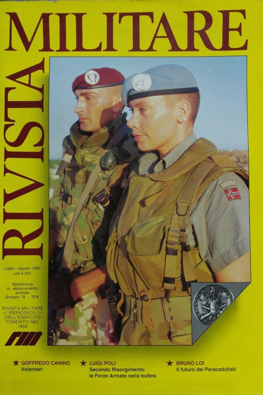 RIVISTA MILITARE N.4 1993