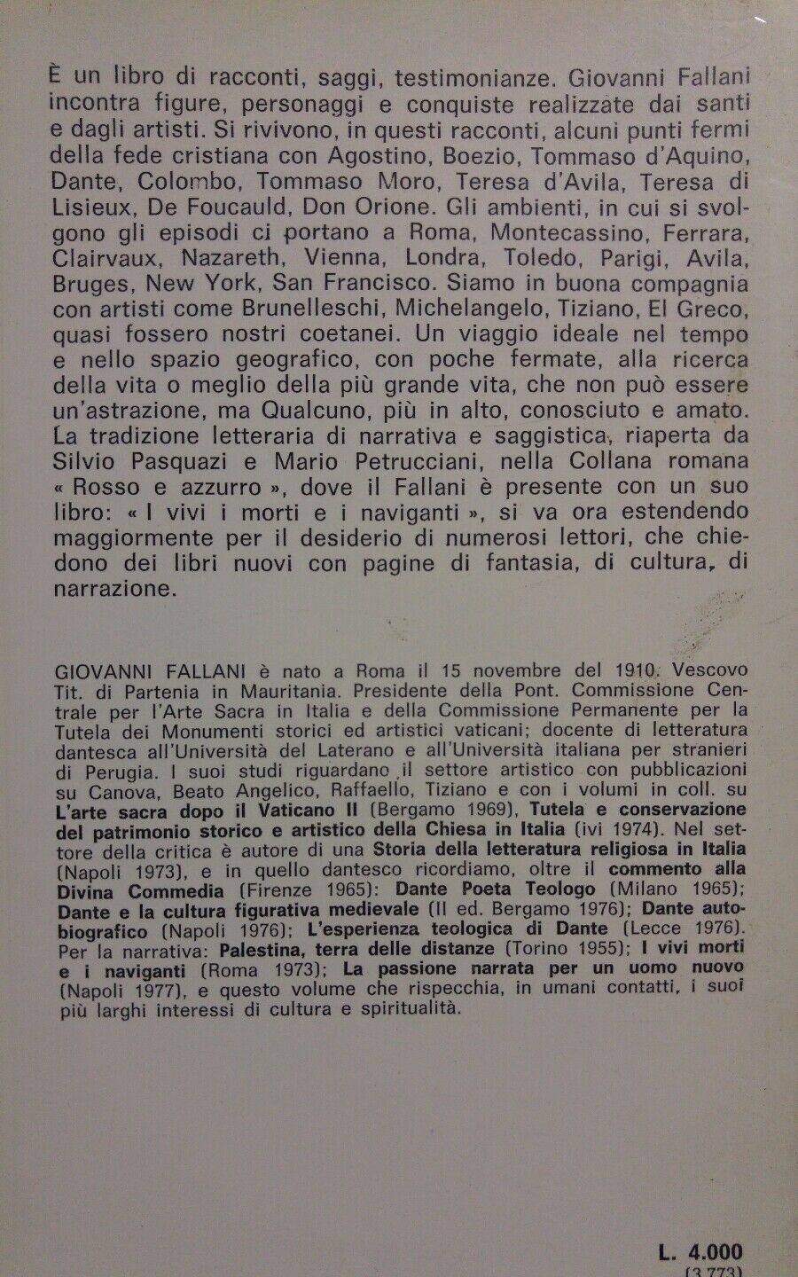 LA PIU' GRANDE VITA Giovanni Fallani
