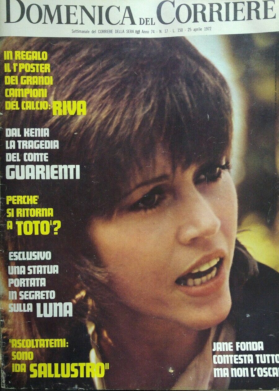 DOMENICA DEL CORRIERE N.17 1972 JANE FONDA