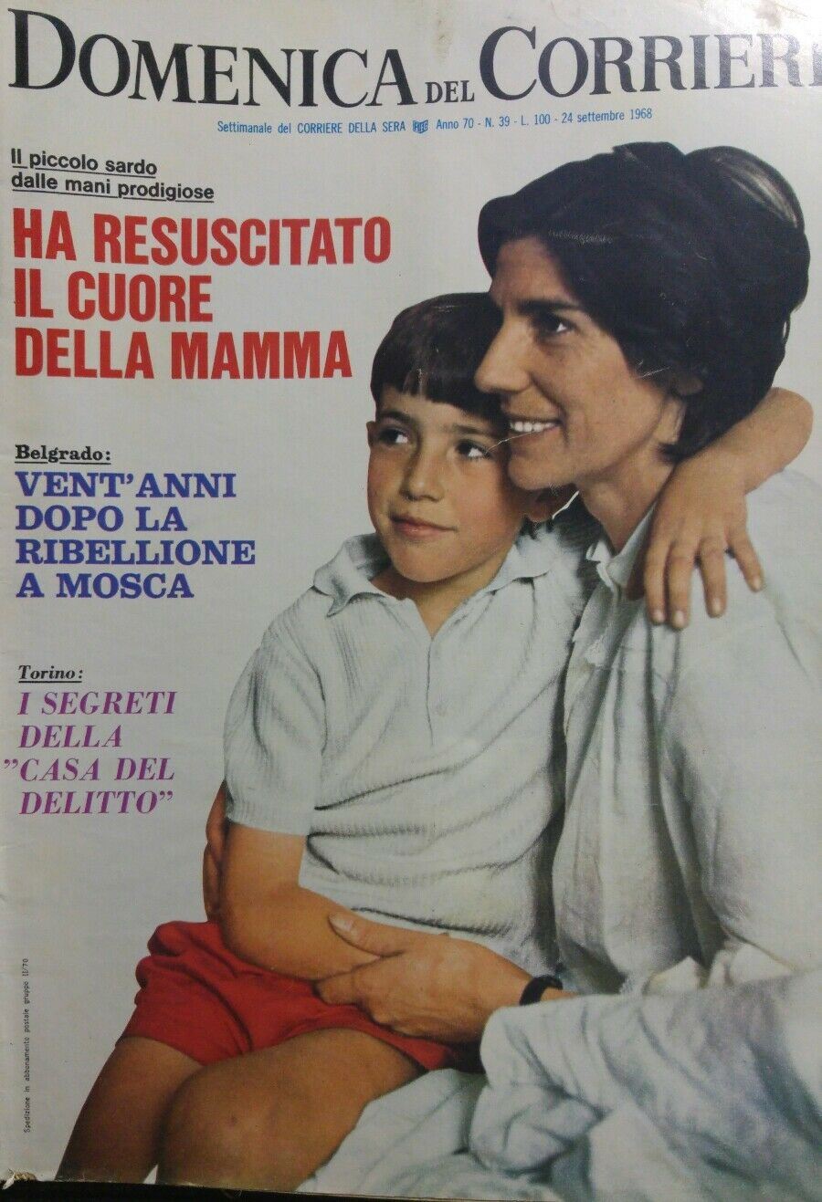 DOMENICA DEL CORRIERE N.39 1968