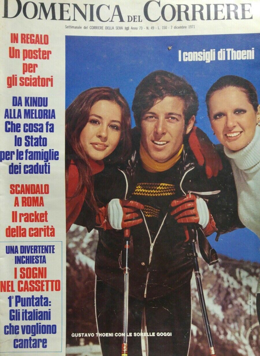DOMENICA DEL CORRIERE N.49 1971 LORETTA GOGGI