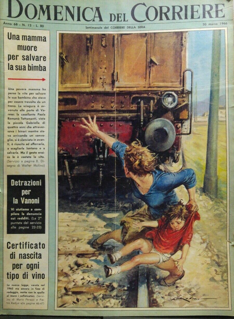 DOMENICA DEL CORRIERE N.12 1966