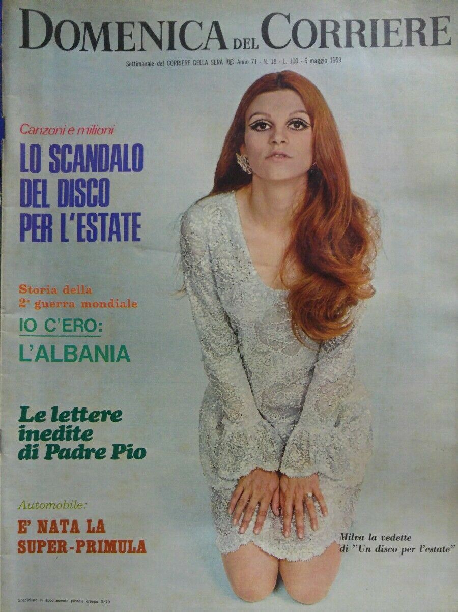 DOMENICA DEL CORRIERE N.18 1969 MILVA