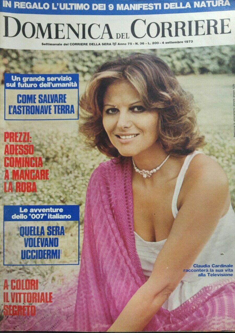 DOMENICA DEL CORRIERE N.36 1973  CLAUDIA CARDINALE
