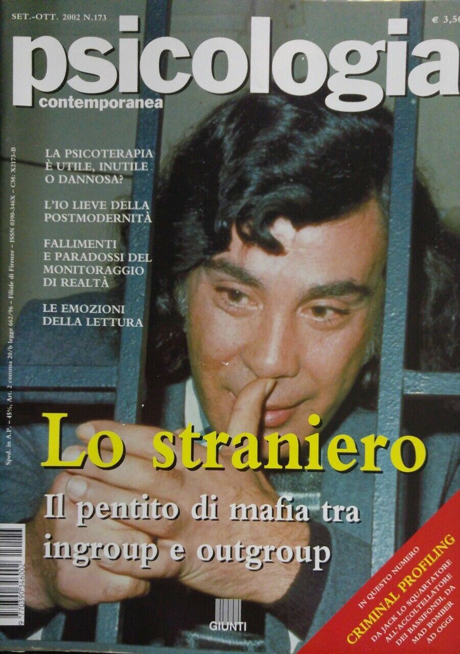 PSICOLOGIA CONTEMPORANEA N.173 2002 I PENTITI DI MAFIA
