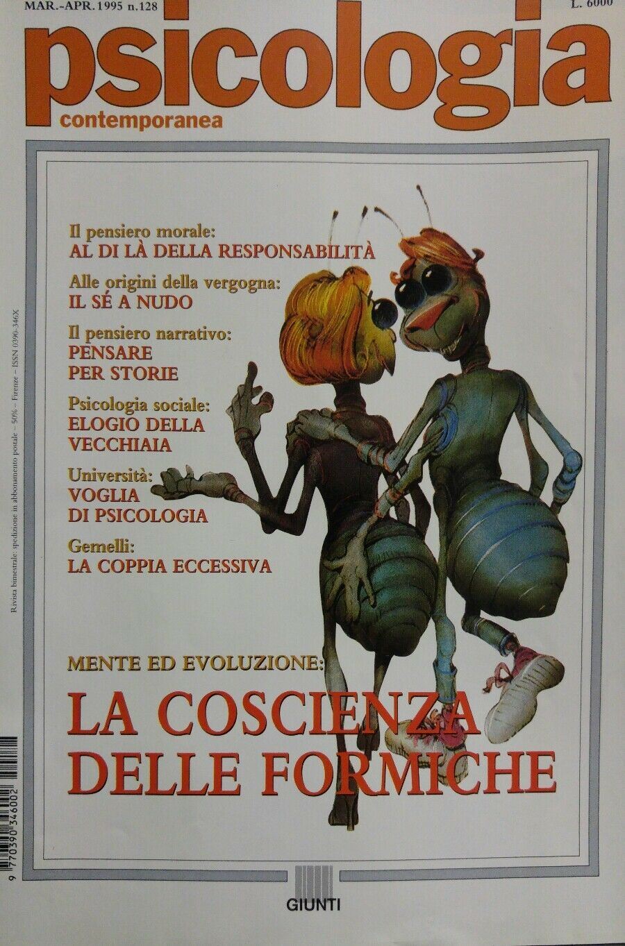 PSICOLOGIA CONTEMPORANEA N.128 1995 LA COSCIENZA DELLE FORMICHE