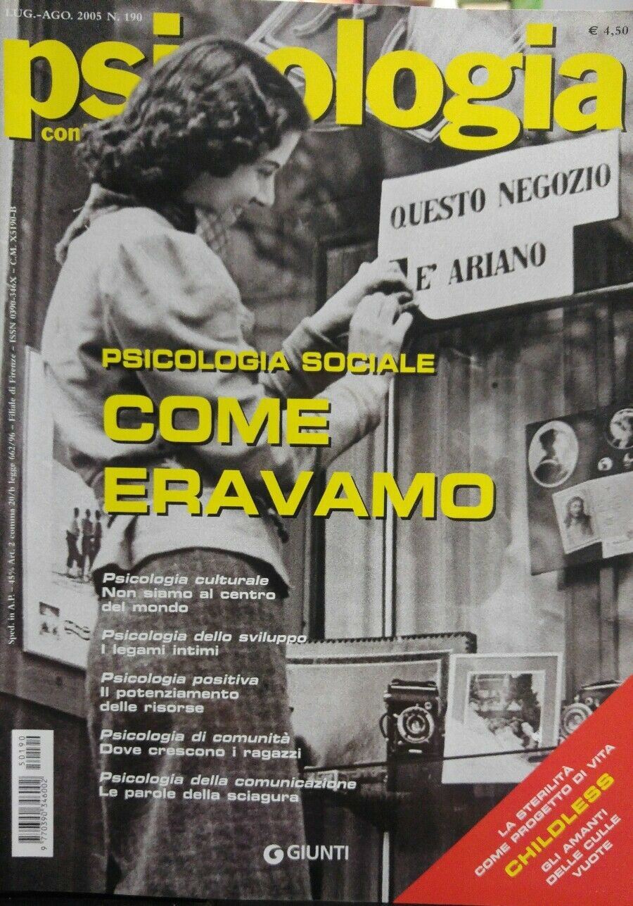 PSICOLOGIA CONTEMPORANEA N.190 2005