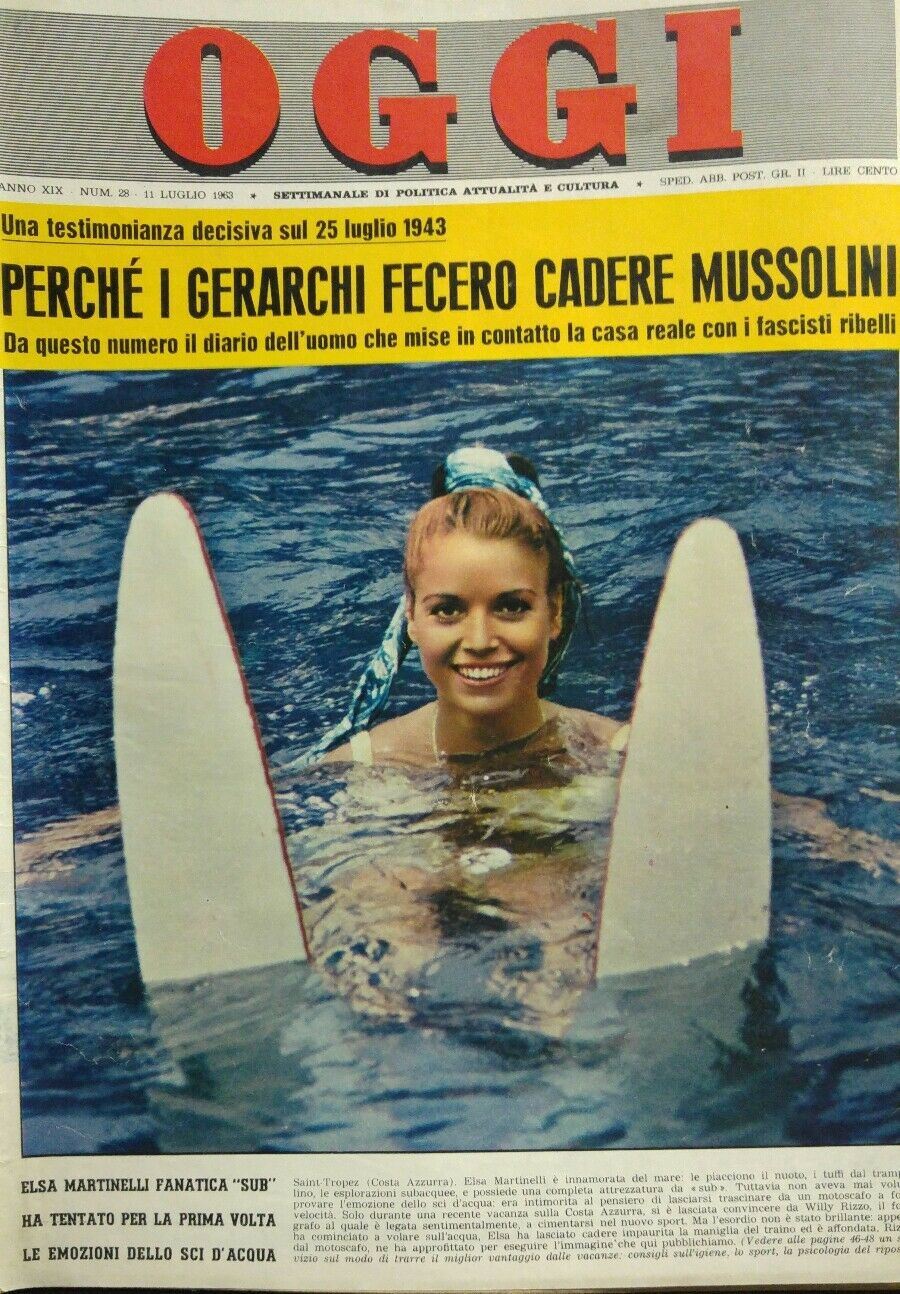 OGGI N.28 1963 ELSA MARTINELLI