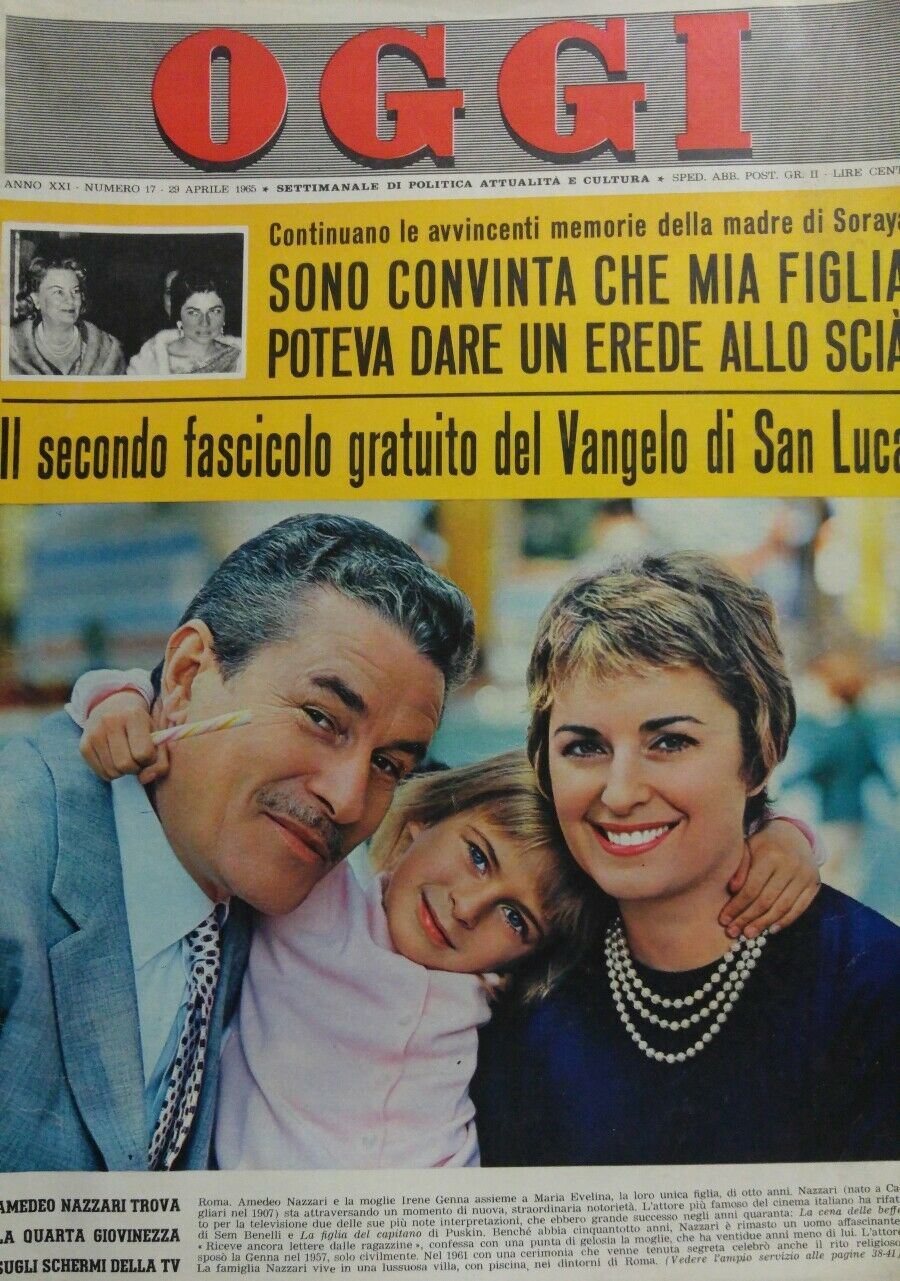 OGGI N.17 1965 AMEDEO NAZZARI