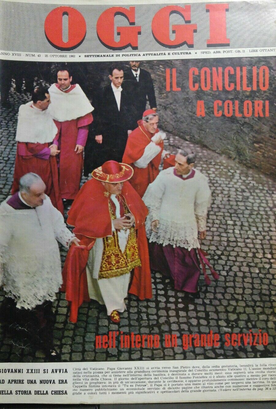 OGGI N.43 1962 CONCILIO VATICANO II