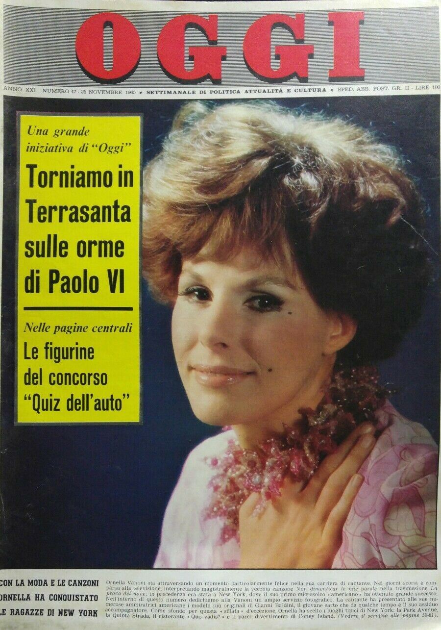 OGGI N.47 1965 ORNELLA VANONI