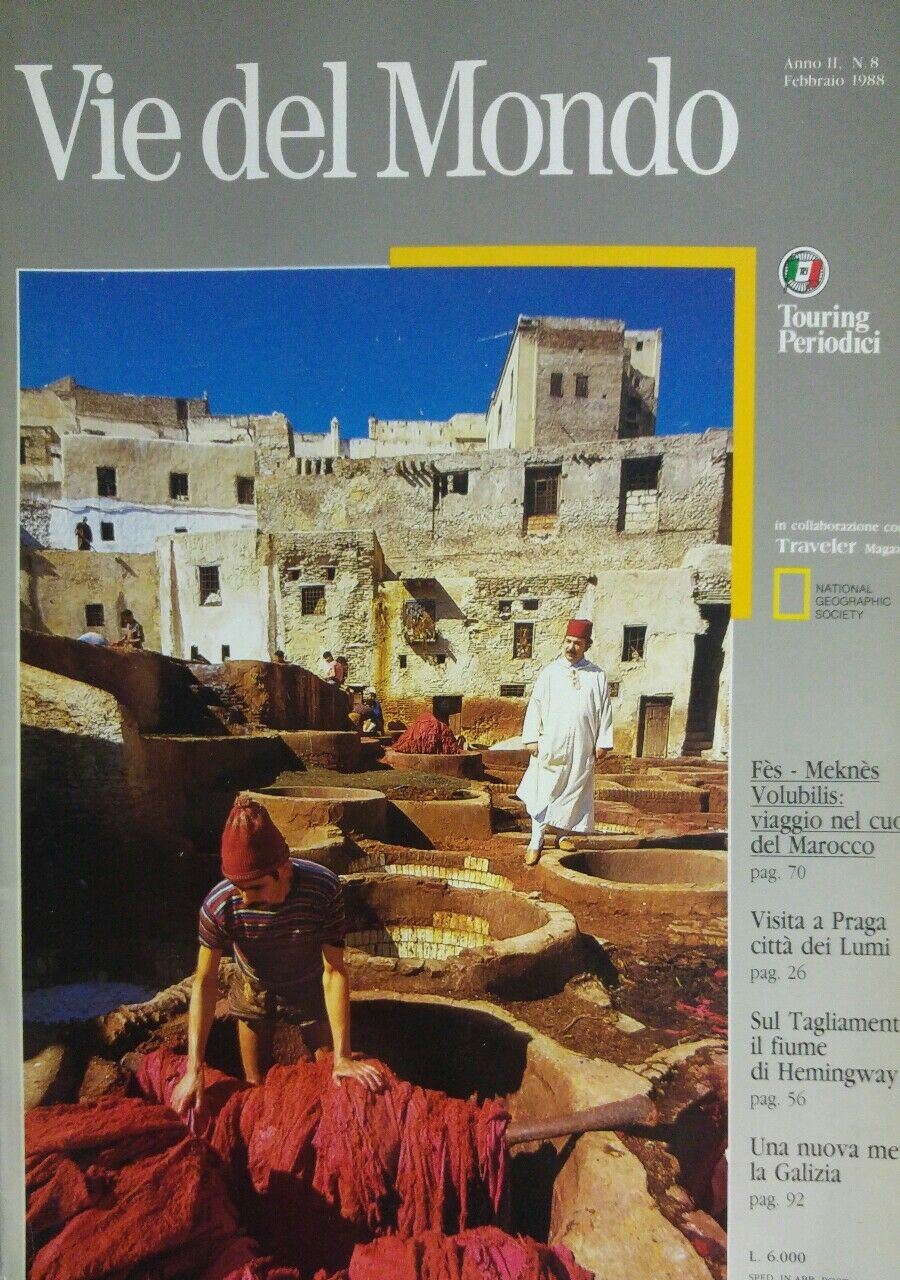 VIE DEL MONDO N.8 1988 MAROCCO PRAGA TAGLIAMENTO GALIZIA