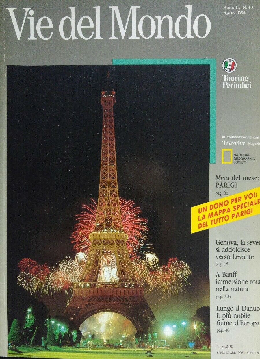 VIE DEL MONDO N.10 1988 PARIGI BANFF DANUBIO GENOVA