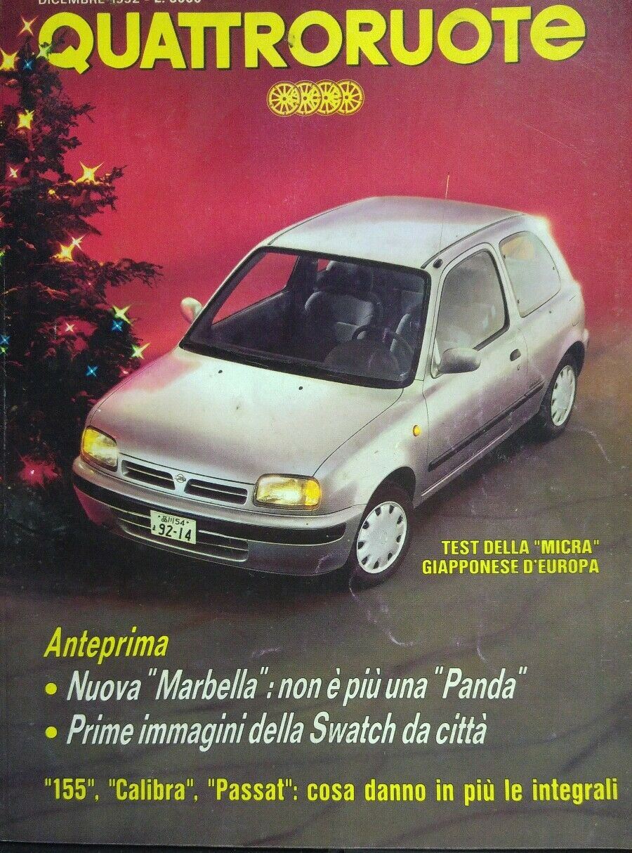 QUATTRORUOTE DICEMBRE 1992