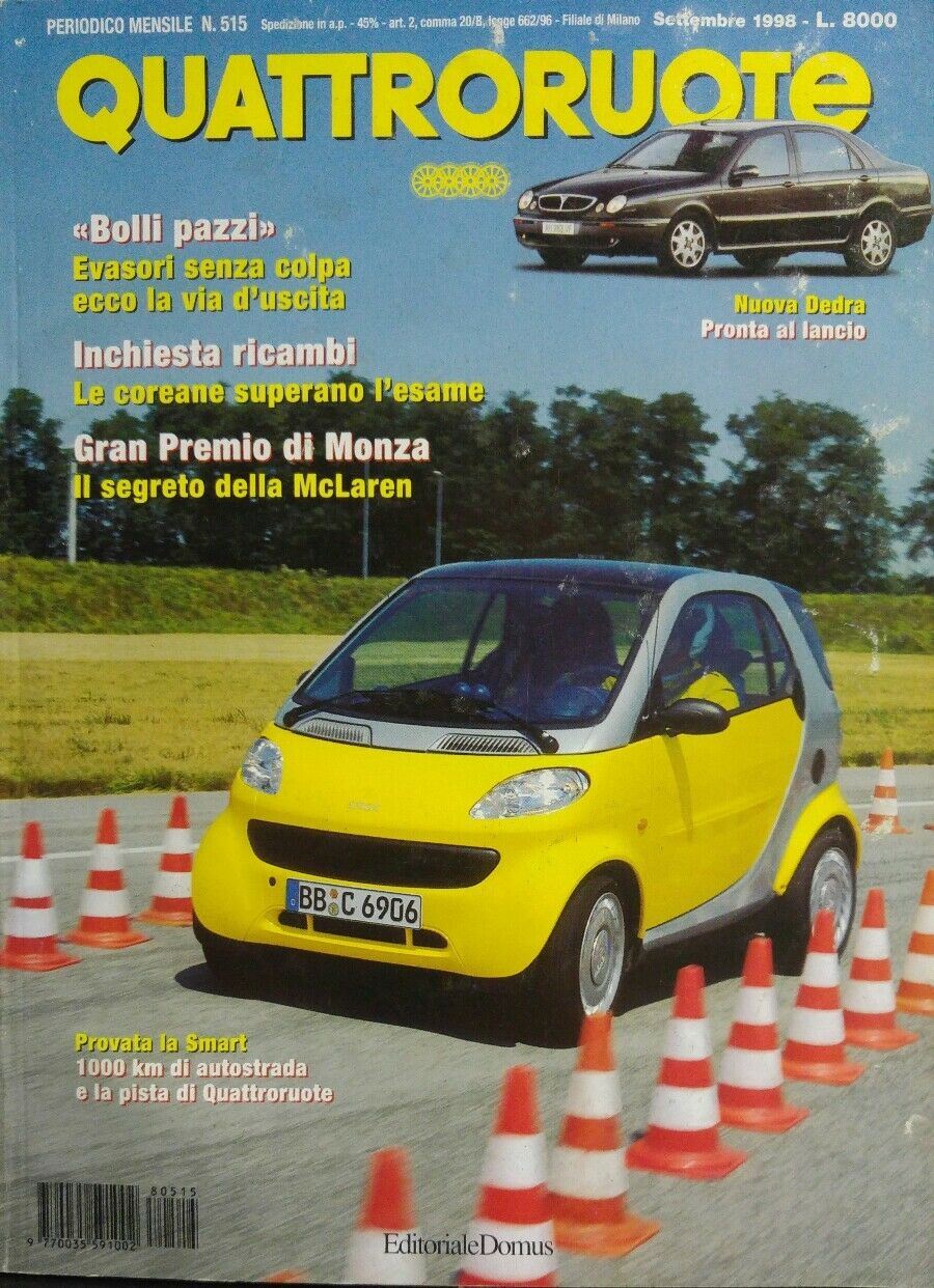 QUATTRORUOTE SETTEMBRE 1998
