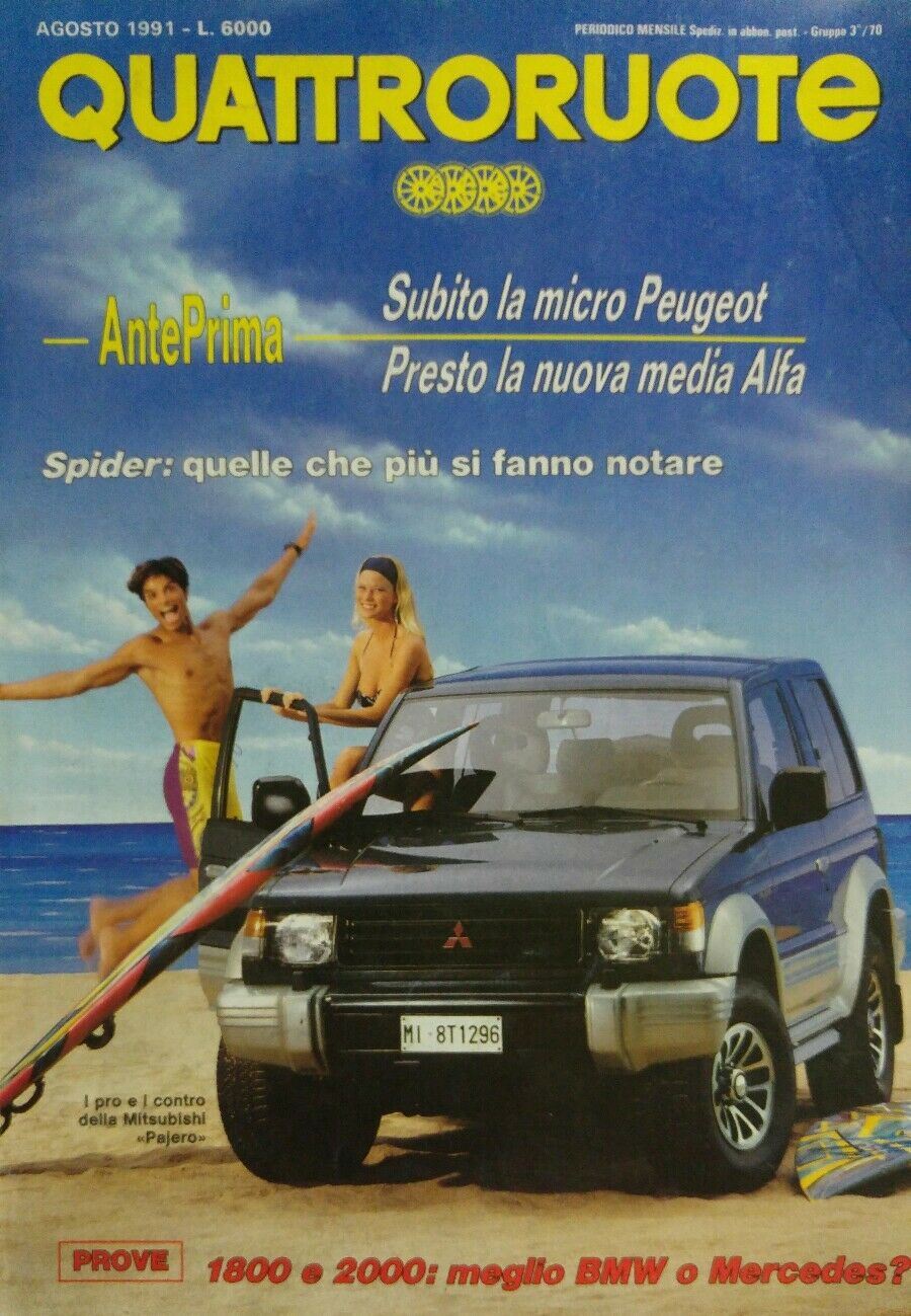 QUATTRORUOTE AGOSTO 1991
