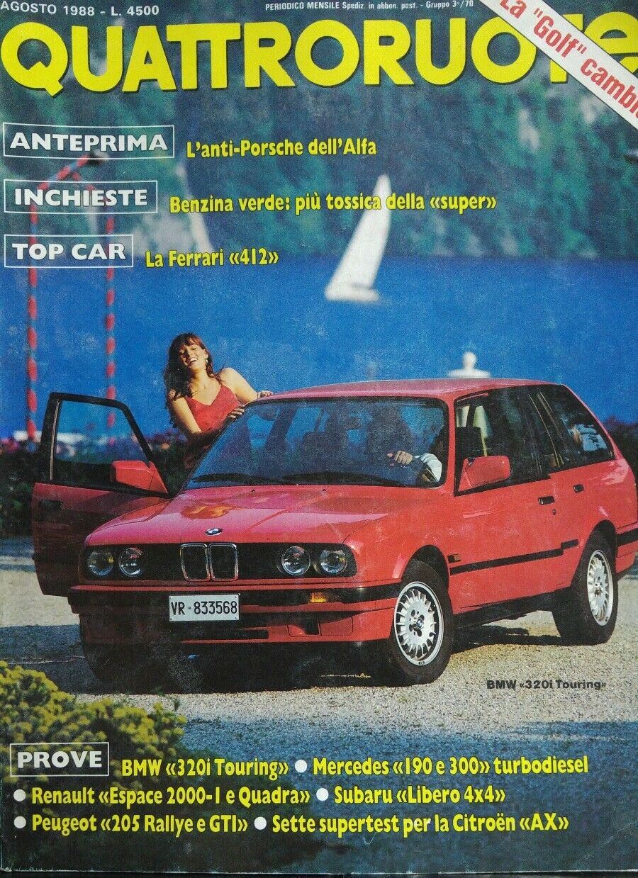 QUATTRORUOTE AGOSTO 1988