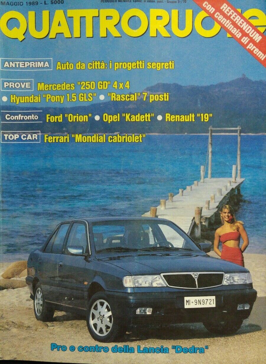 QUATTRORUOTE MAGGIO 1989