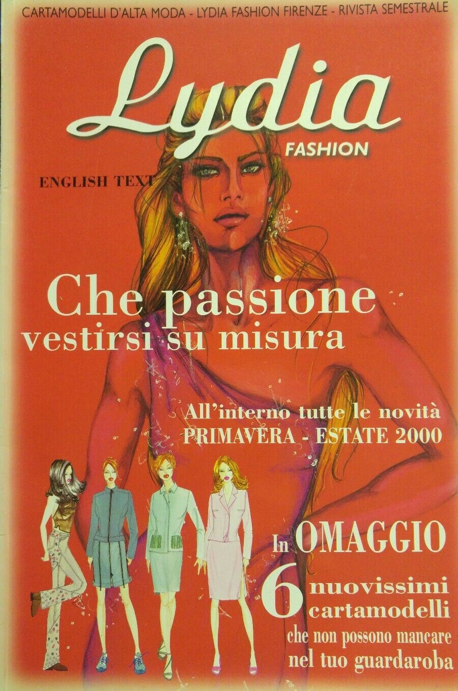 LYDIA FASHION PRIMAVERA ESTATE 2000 CARTAMODELLI D'ALTA MODA