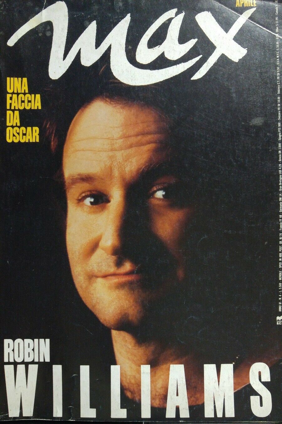 MAX APRILE 1990 ROBIN WILLIAMS