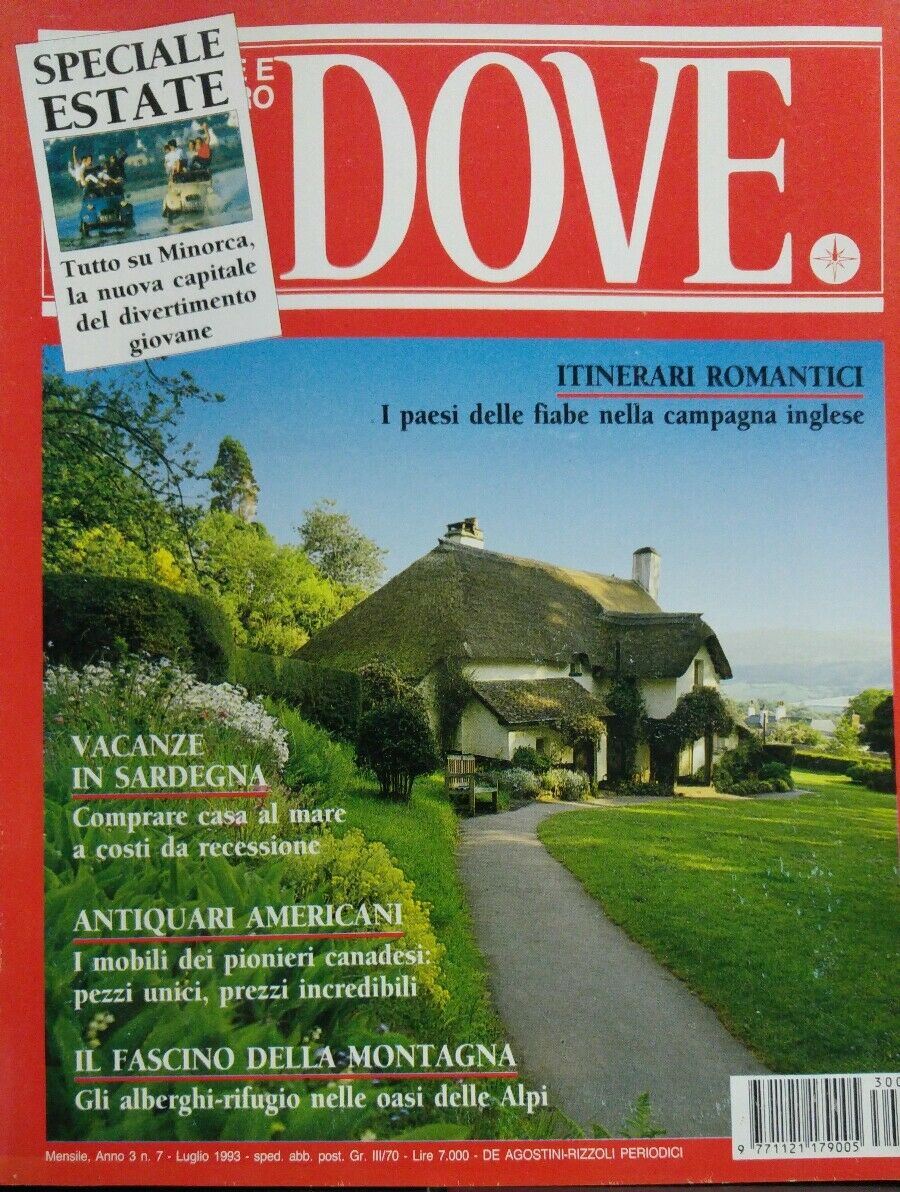 DOVE N.7 1993 SARDEGNA ANTIQUARI AMERICANI CAMPAGNA INGLESE