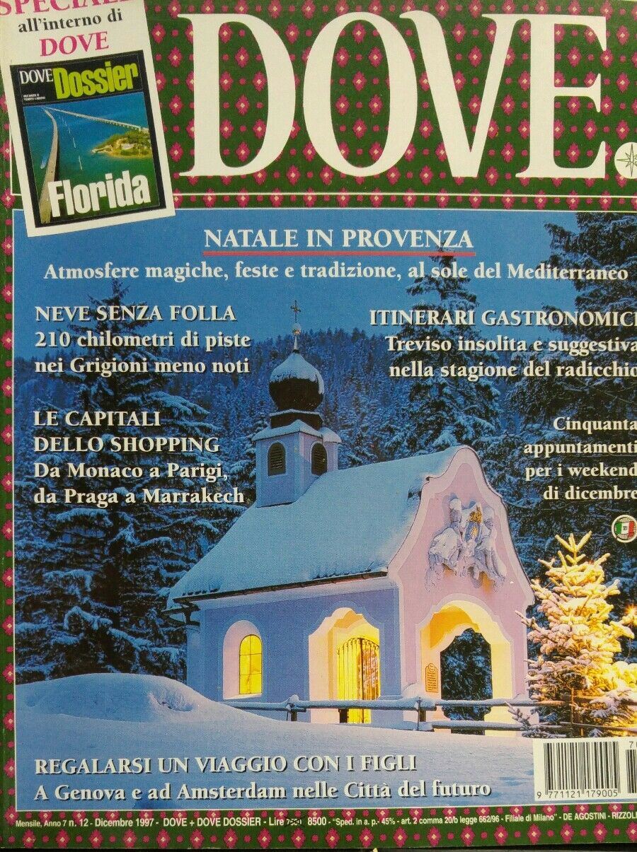 DOVE N.12 1997 PROVENZA GENOVA AMSTERDAM