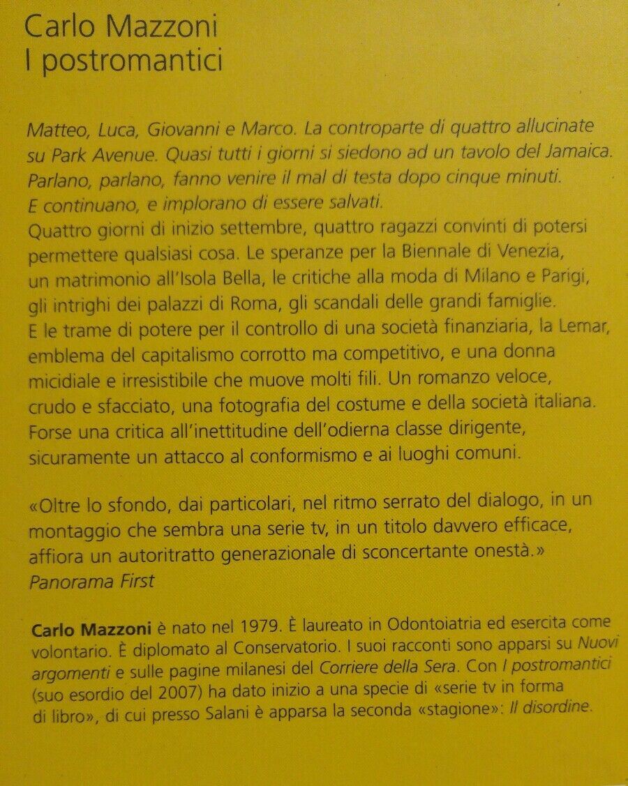 I postromantici. Stagione uno