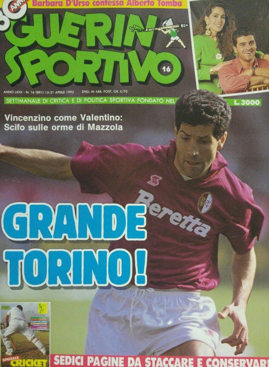 GUERIN SPORTIVO N.16 1992 OTTIMO
