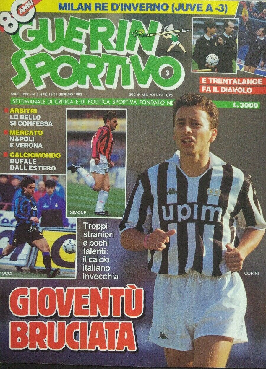 GUERIN SPORTIVO N.3 1992. OTTIMO