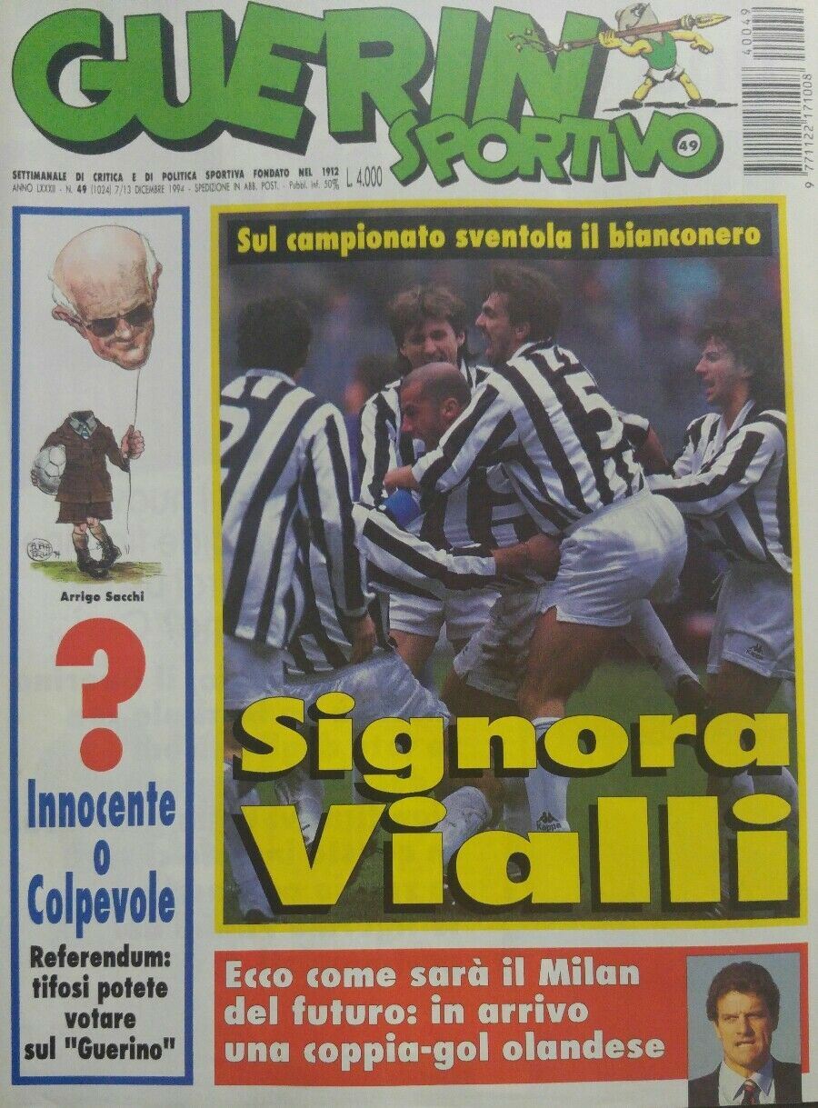 GUERIN SPORTIVO N.49 7 DICEMBRE 1994 OTTIMO