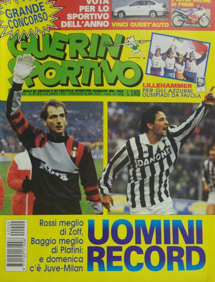 GUERIN SPORTIVO N.9 1994 OTTIMO CON INSERTO E FIGURINE