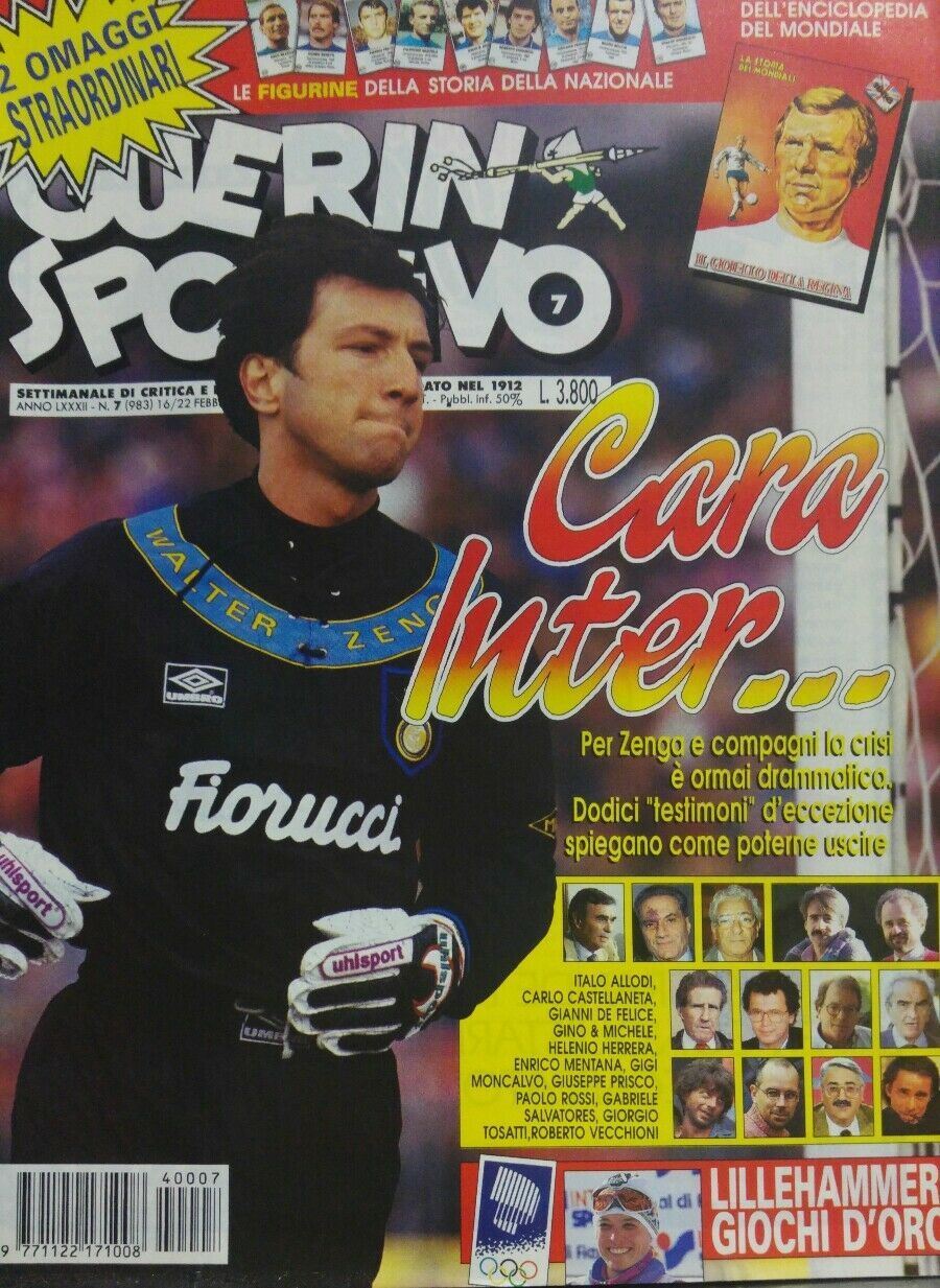 GUERIN SPORTIVO N.7 1994 OTTIMO CON INSERTO E FIGURINE