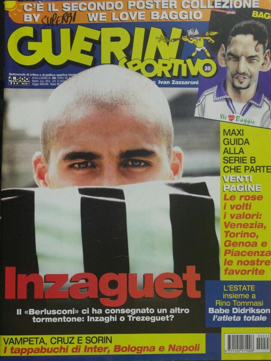GUERIN SPORTIVO N.35 2000 OTTIMO CON POSTER