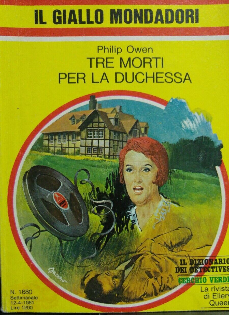 IL GIALLO MONDADORI N.1680 TRE MORTI PER LA DUCHESSA