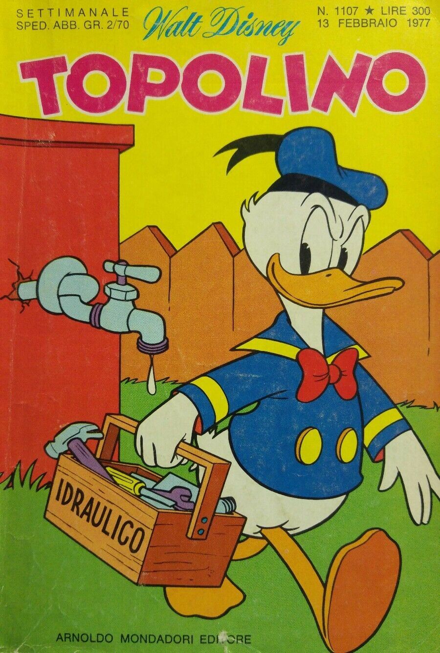 Topolino n.1107 CARTOLINA CLUB ed.Walt Disney Mondadori