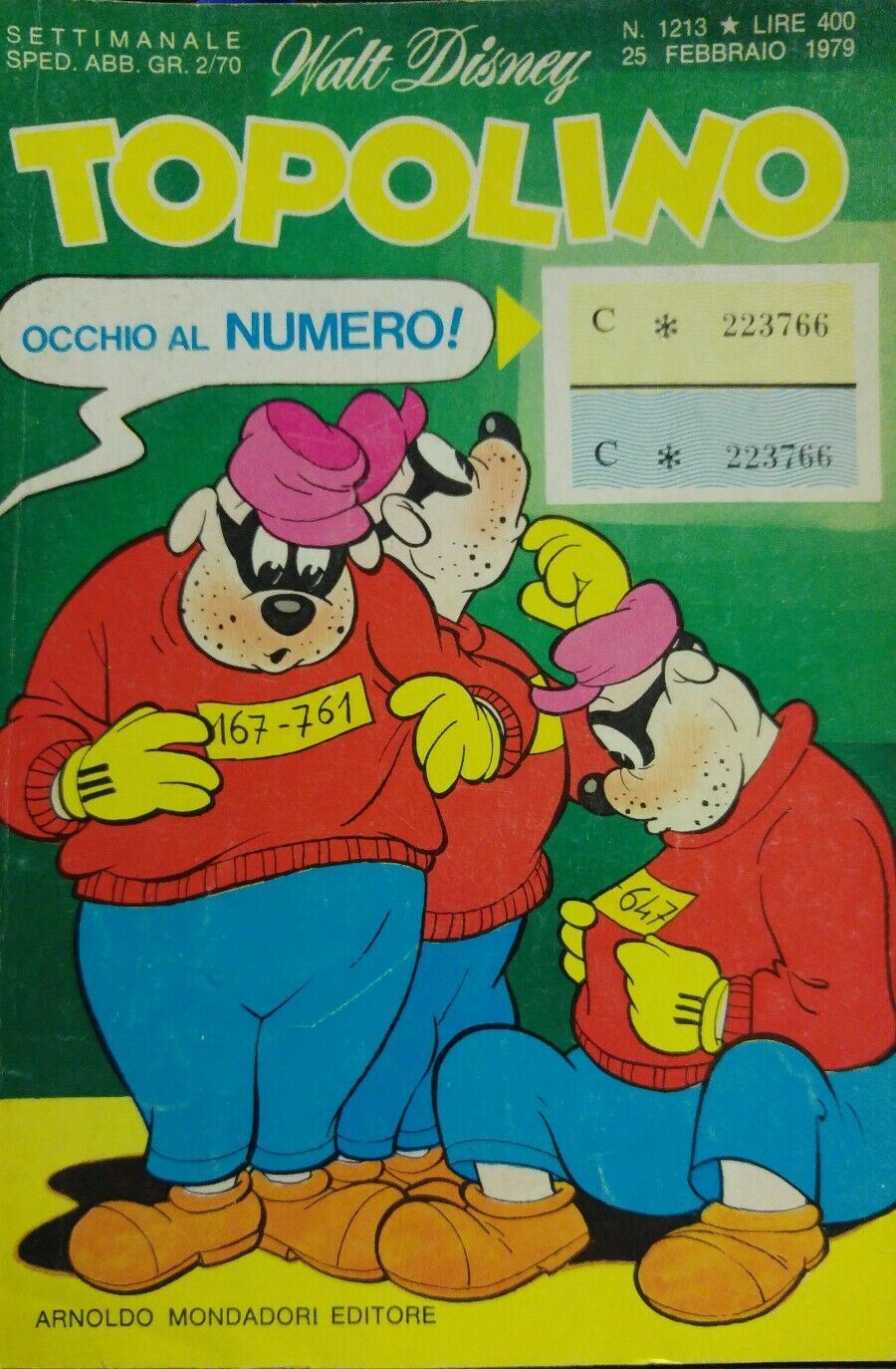 TOPOLINO N.1213  1979