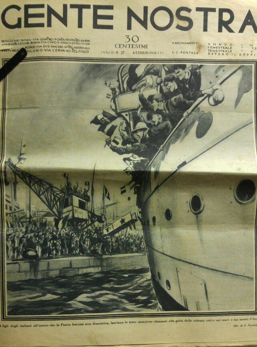 GENTE NOSTRA N.27  1930