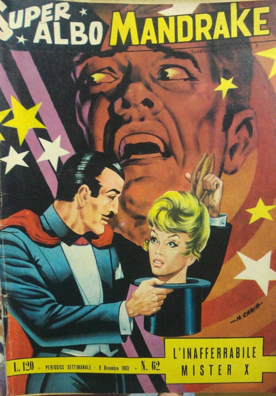 SUPER ALBO MANDRAKE N.62 L'INAFFERABILE MISTER X