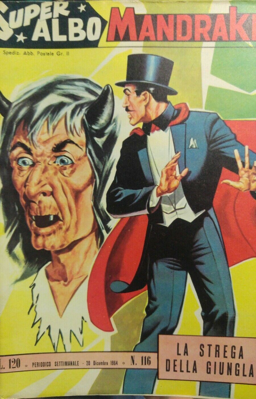 SUPER ALBO MANDRAKE N.116 LA STREGA DELLA GIUNGLA