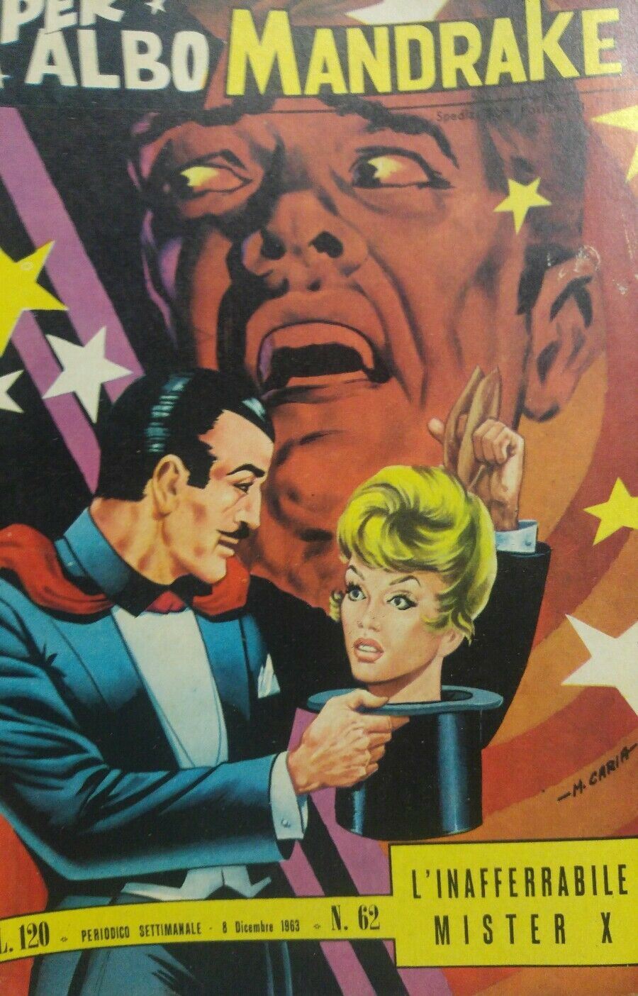 SUPER ALBO MANDRAKE N.62 L'INNAFFERRABILE MISTER X