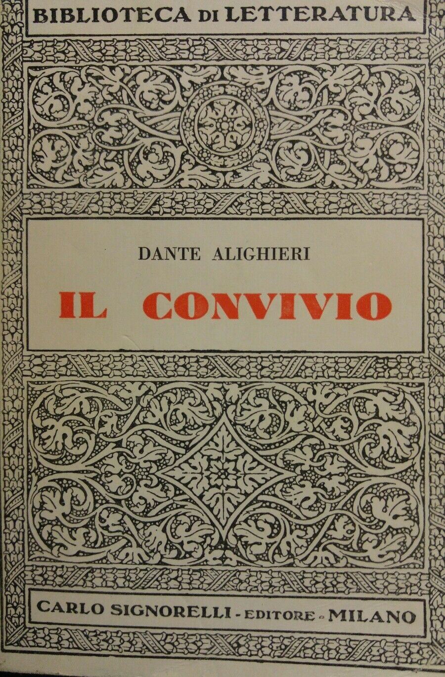 IL CONVIVIO DANTE ALIGHIERI AE248