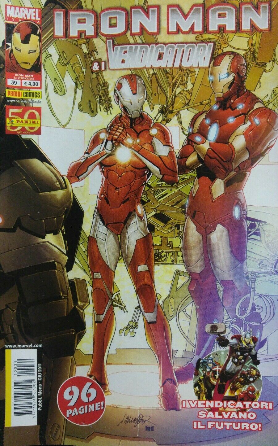 IRON MAN E I VENDICATORI N.39 PANINI