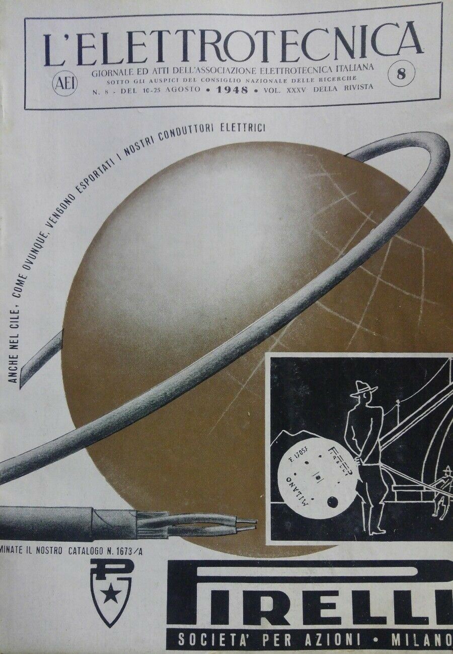 L'ELETTROTECNICA N.8 1948