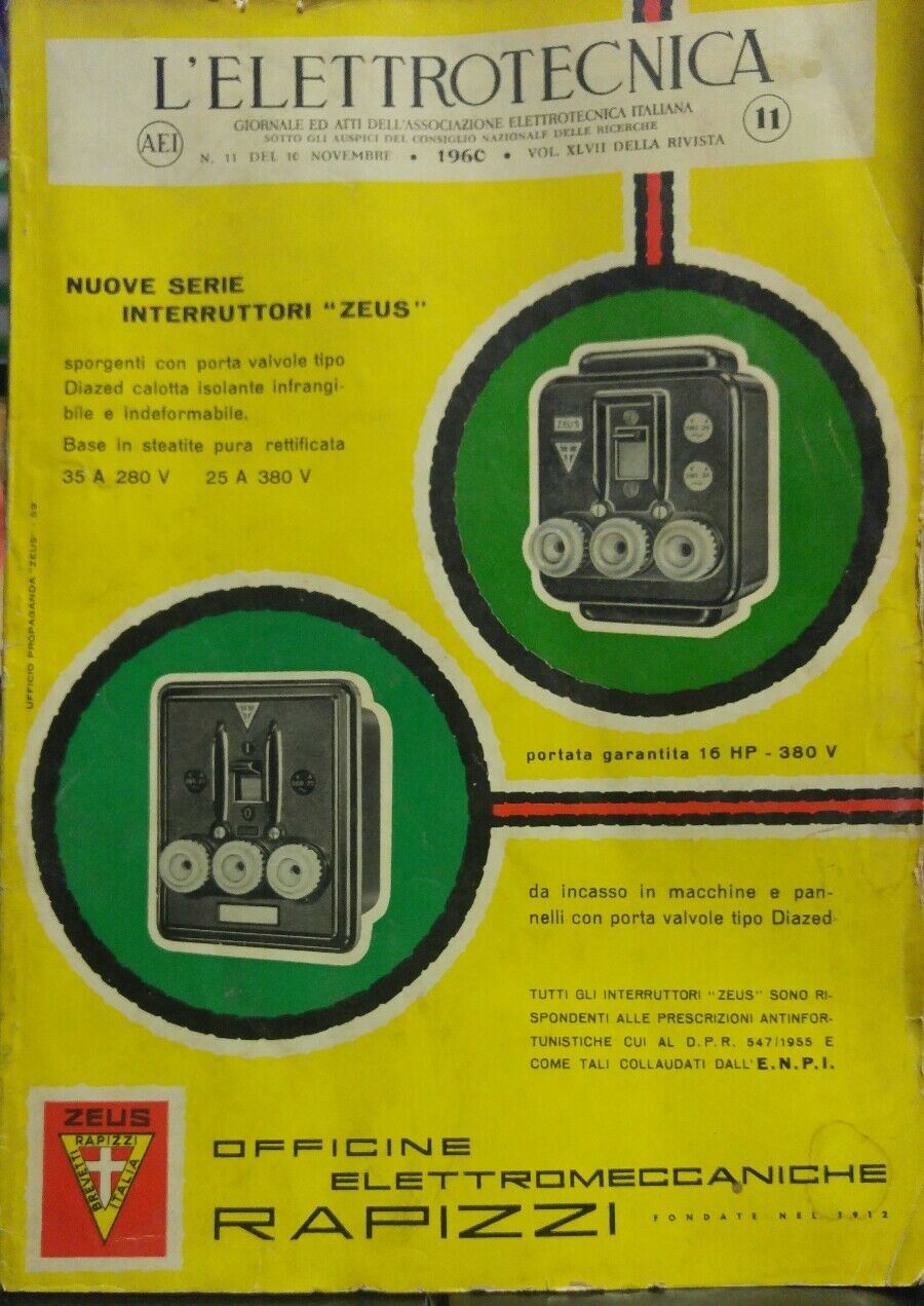 L'ELETTROTECNICA N.11 1960