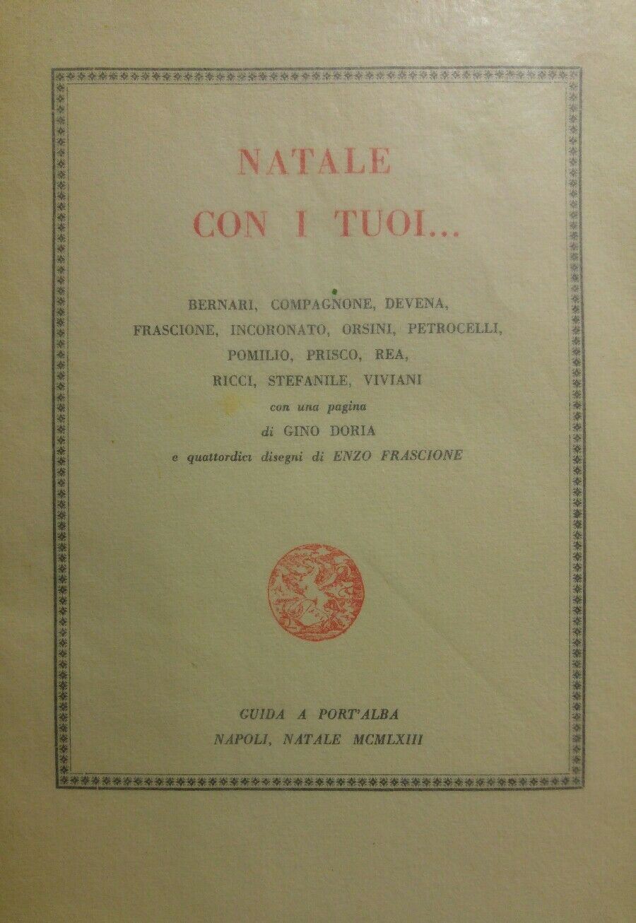 NATALE CON I TUOI...1963 GUIDA EDITORE. P12408